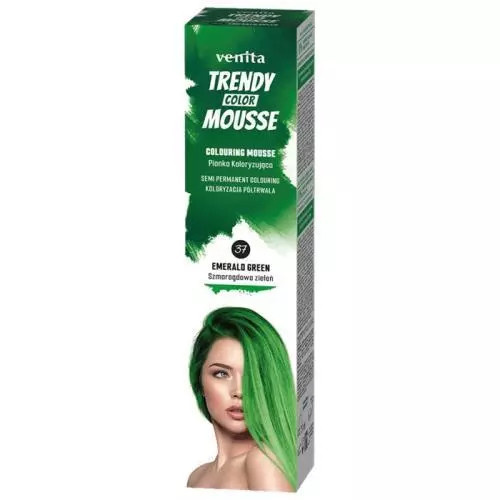 Venita Trendy Color Mousse barvicí pěna bez amoniaku odstín No. 37 - Emerald Green 75 ml