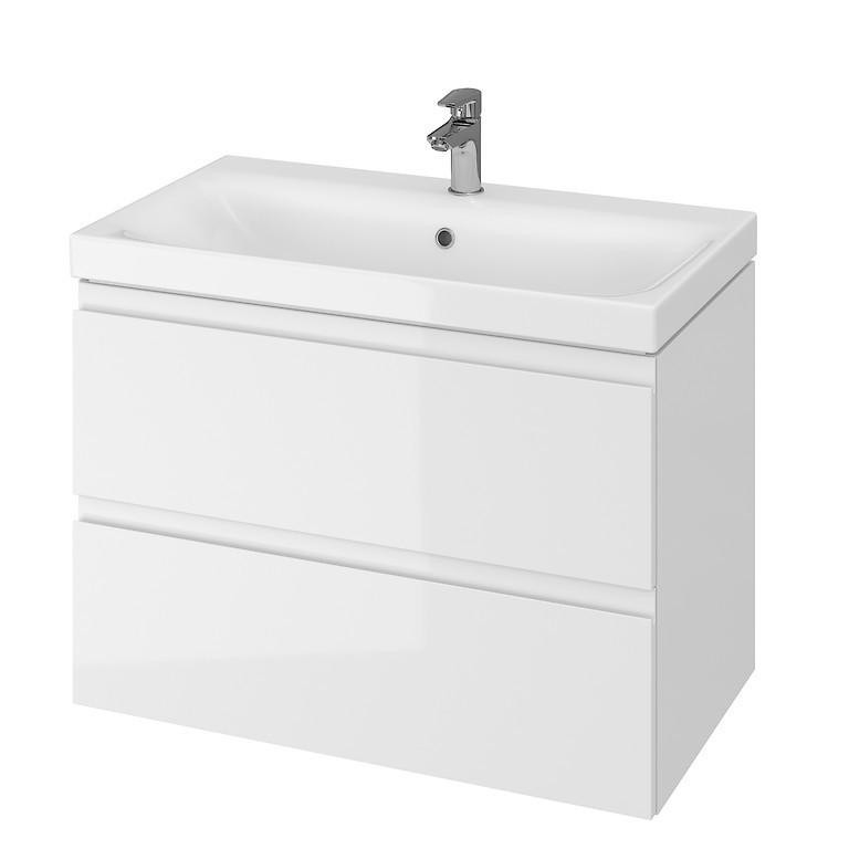 Cersanit MODUO koupelnová skříňka s umyvadlem 79,5x62x44,7 cm bílá lesk S801-221-DSM