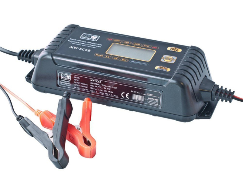 Tomido Inteligentní nabíječka baterií 12V/24V MW-SC6B