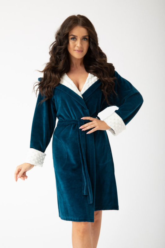 Dámský župan FR-152 - DOROTA Námořní 2XL