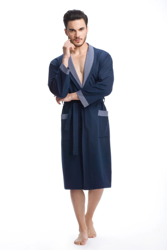 PÁNSKÝ BAVLNĚNÝ ŽUPAN FR-005 mélange 2XL