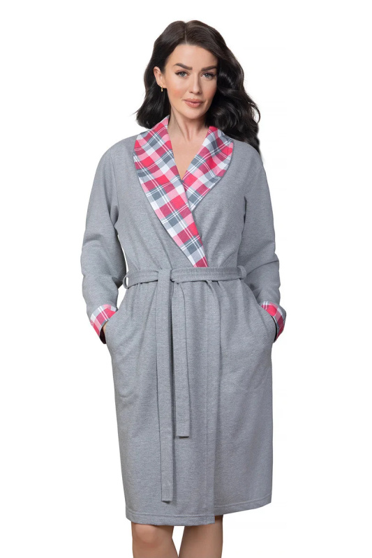 DÁMSKÝ ŽUPAN FR-381 tmavá melanž 2XL