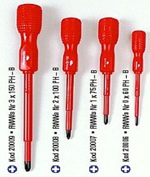 Šroubovák elektrotechnický s izolací PH0 x 100 mm