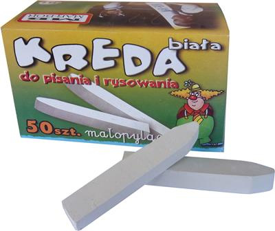 Křída bílá typ B čtverec 50 ks