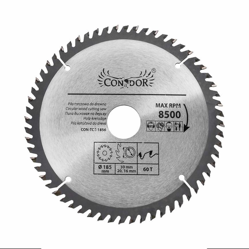 Pilový kotouč na dřevo, 185 mm, Condor