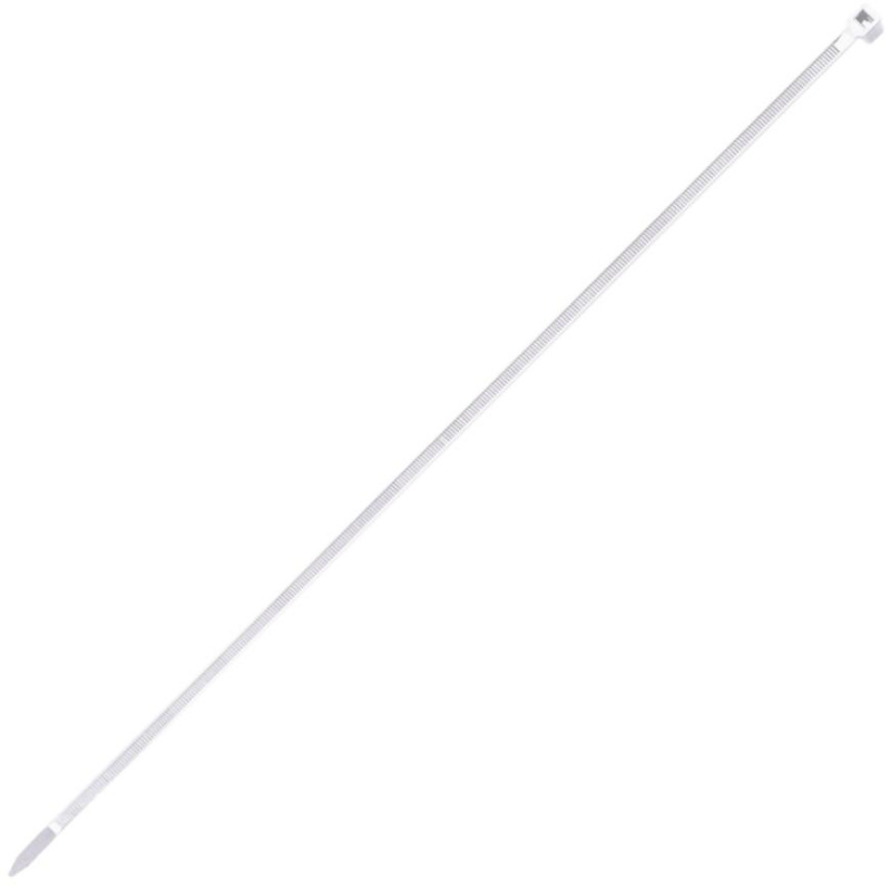 Vázací pásky 4.8 x 300 mm bílé, nylon, 100 ks.