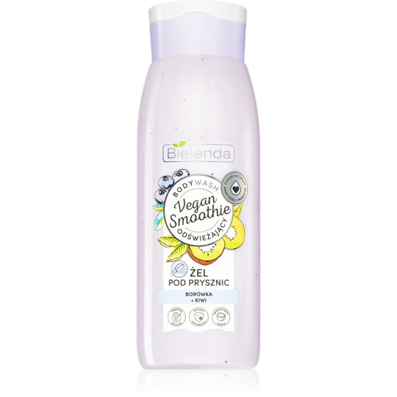 Bielenda Vegan Smoothie Blueberry + Kiwi lahodný sprchový gel 400 ml