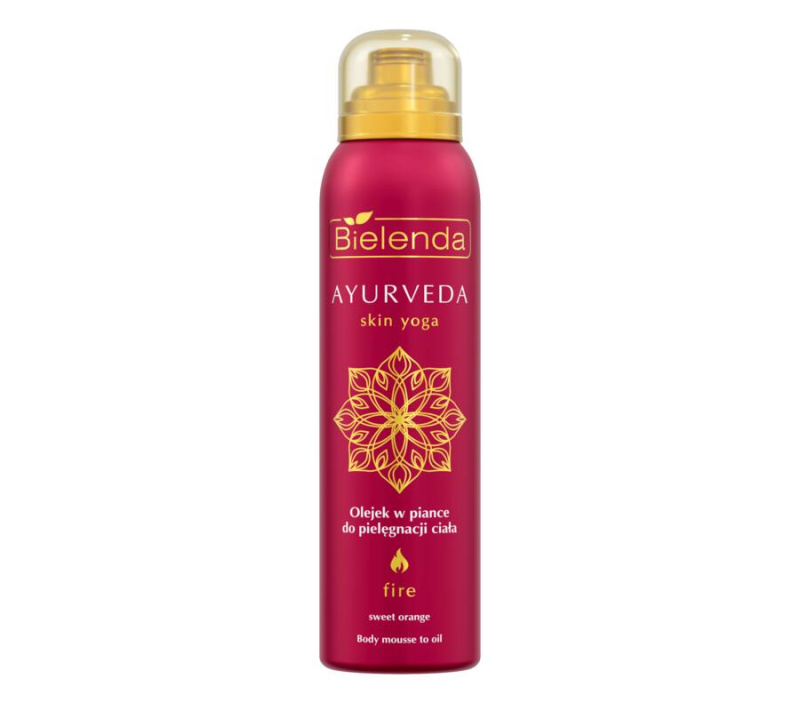 BIELENDA AYURVEDA SKIN YOGA Tělový olej ve formě pěny pomeranč a jalovec, 150 ml
