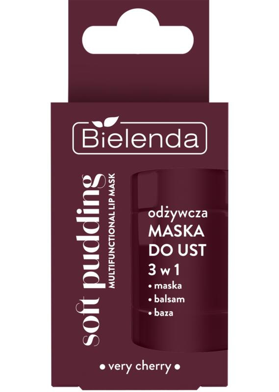 Bielenda Soft Pudding regenerační maska na rty Very Cherry 12 g