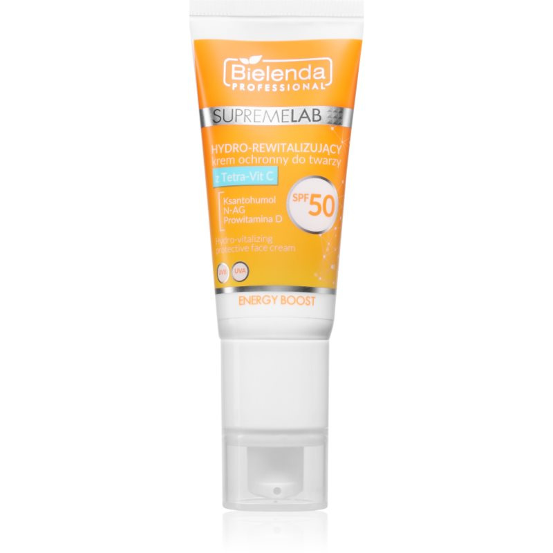Bielenda Professional Supremelab Energy Boost hydratační krém na obličej s vitaminem C SPF 50 40 ml