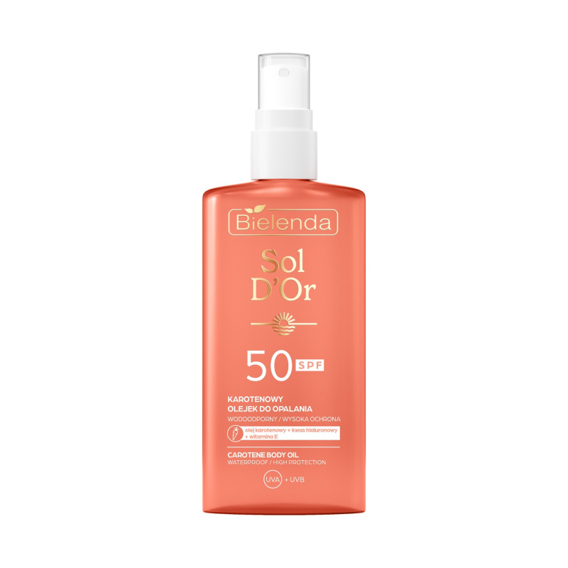 Bielenda Sol D’or olej na opalování ve spreji SPF 50 150 ml