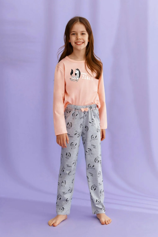 Dívčí pyžamo 2615 Sarah pink - TARO Růžová 116
