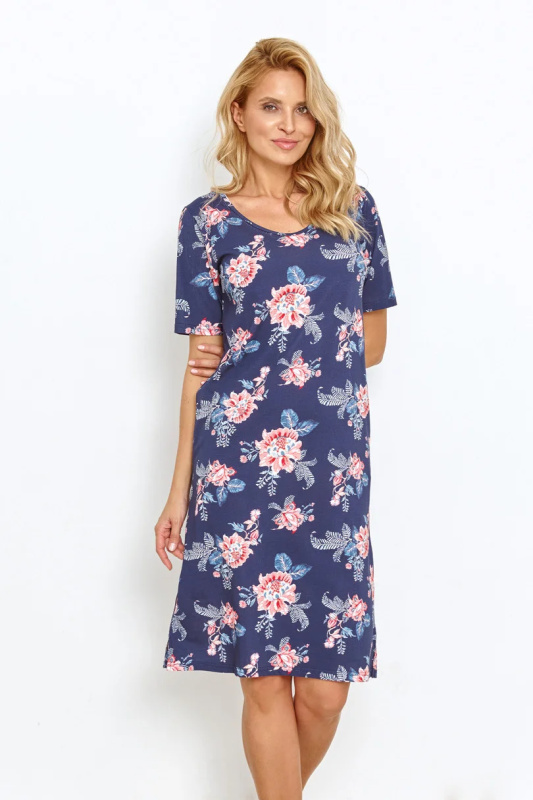 2879 DÁMSKÉ TRIČKO ELLIE S-XL ŽULOVÉ KVĚTINY S