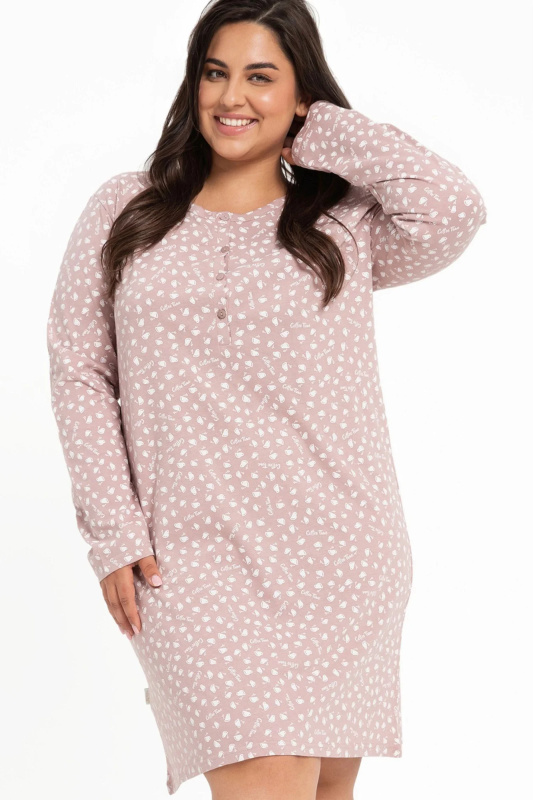 Noční košile 3007 Gabrielle - TARO Růžová 3XL