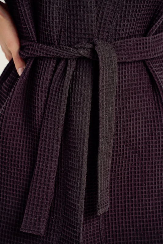 3056 DÁMSKÁ SUKNĚ/KIMONO WAFFLE černá S