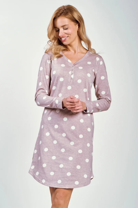 Dámská noční košile Libby 3215 S-XL šedá M