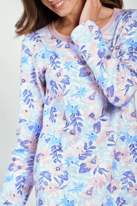 Dámská noční košile Ginny 3238 S-XL modrá M