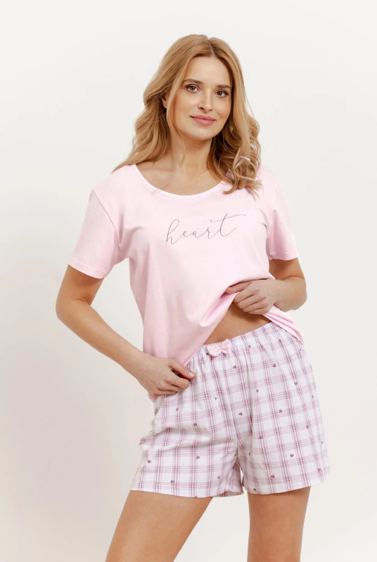 Taro Arabella 3416 pyžamo kr/r S-2XL W25 dámské růžová XXL