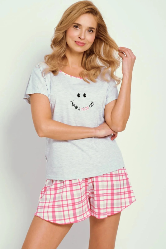 Pyžamo Taro Matilda 3352 kr/r M-XL W25 dámské světle šedá L