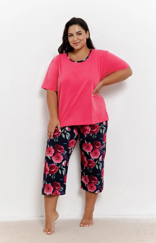 Pyžamo Taro Claire 3359 kr/r 2XL-3XL W25 dámské fuchsie XXL