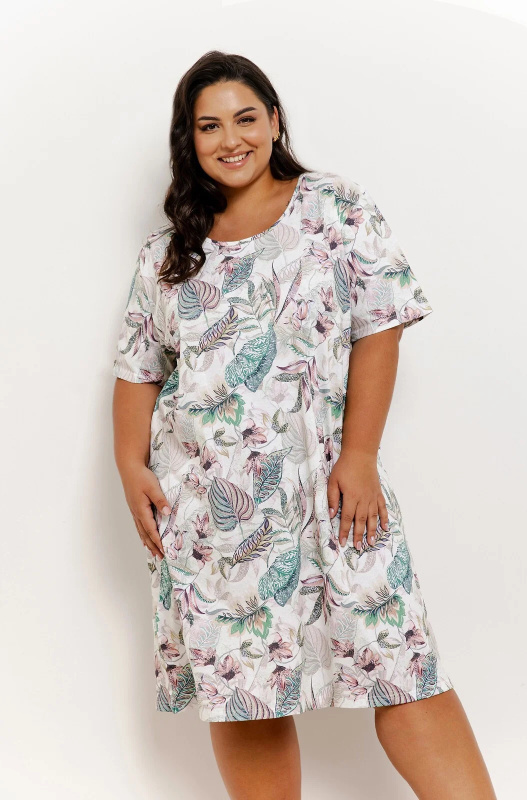 Košile Taro Renny 3371 cr/r 2XL-3XL W25 dámská exotické listy 3XL