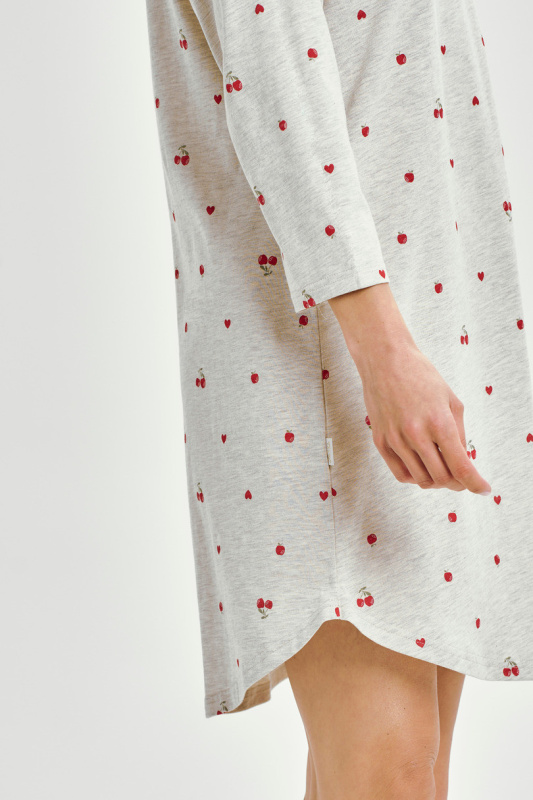 3431 NOČNÍ KOŠILE ADELE S-XL šedá XL