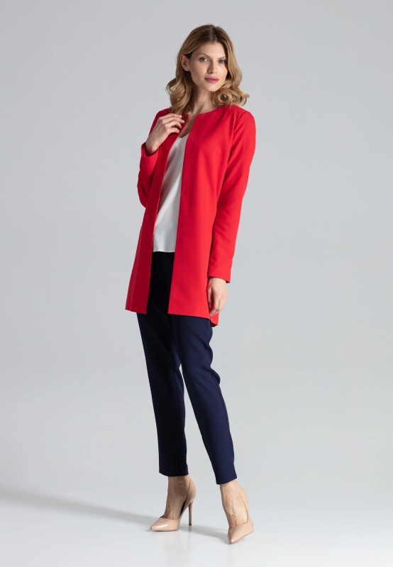 Dámský kabát Coat M551 - Figl  červená XL