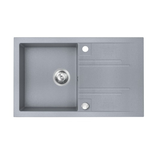 0dřez granitový 1k. 48/78. šedý DRGM48/78GA