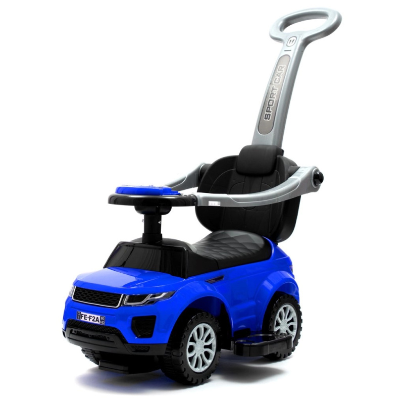 Dětské odrážedlo s vodicí tyčí 3v1 BABY MIX modré