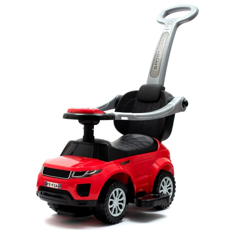 Dětské jezdítko 3v1 s vodicí tyčí BABY MIX – červené SUV