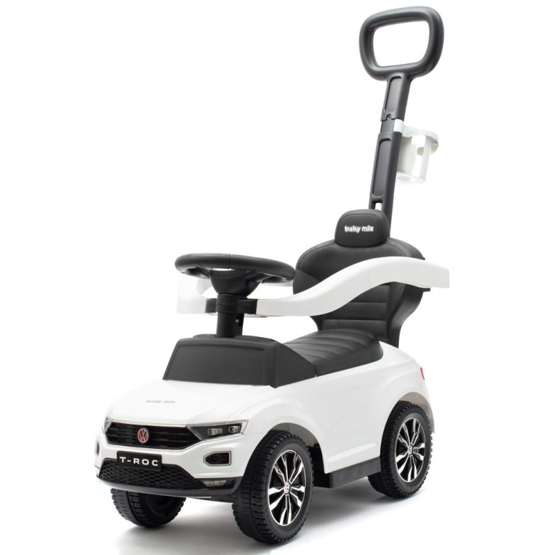 Dětské odrážedlo s vodicí tyčí BABY MIX VOLKSWAGEN T-ROC bílé