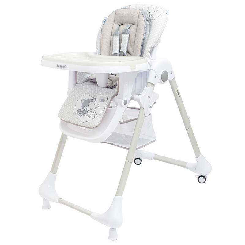 Jídelní židlička BABY MIX Infant, šedá