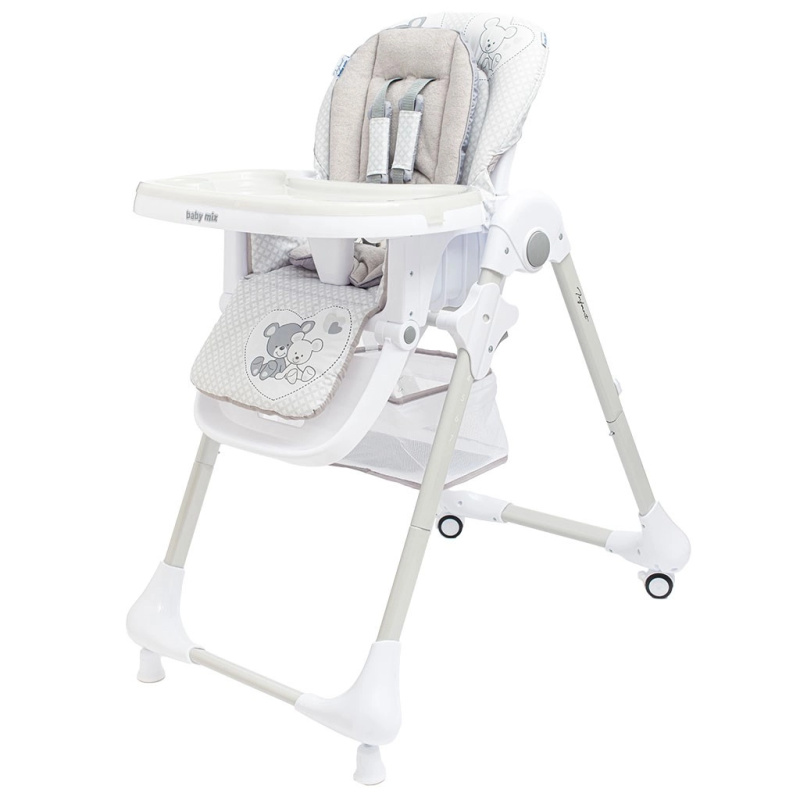 Jídelní židlička BABY MIX Infant, šedá