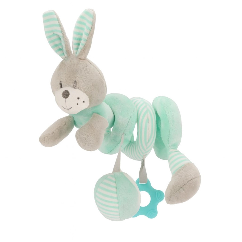 Spirálová hračka na postýlku BABY MIX králík mátový
