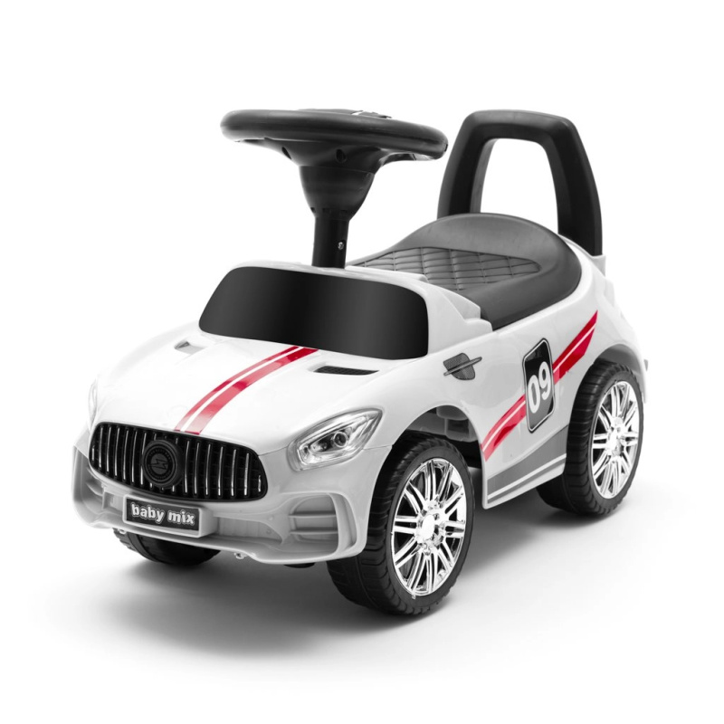 Dětské odrážedlo se zvukem BABY MIX Racer – bílé