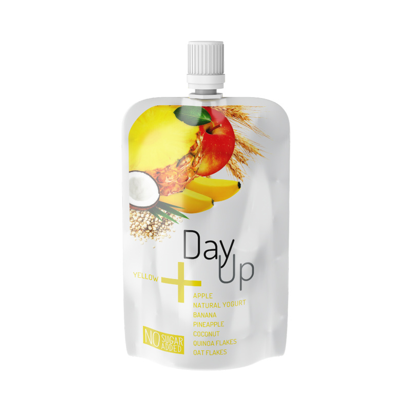 Day Up Ovocná kapsička jablko, banán, ananas s jogurtem a cereáliemi 120 g