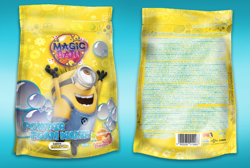 EP Line Pěnové kapsle do vany Minions (Powder Foam Maker) 9 x 18 g
