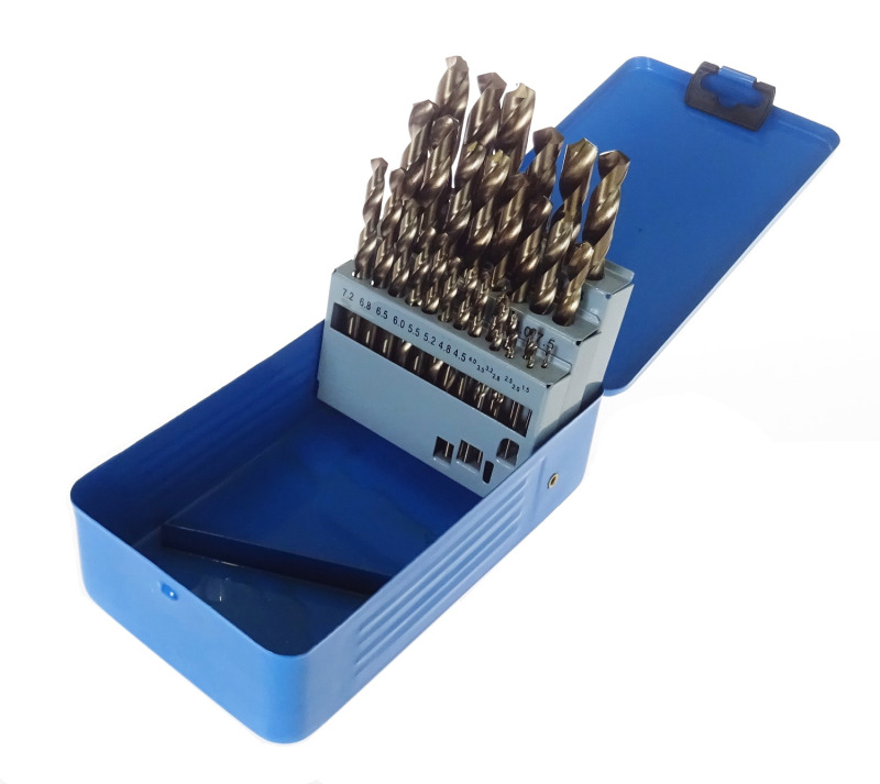 Sada vrtáků HSS do kovu, 1.5 mm - 13 mm, 29 kusů - QUATROS QS14129