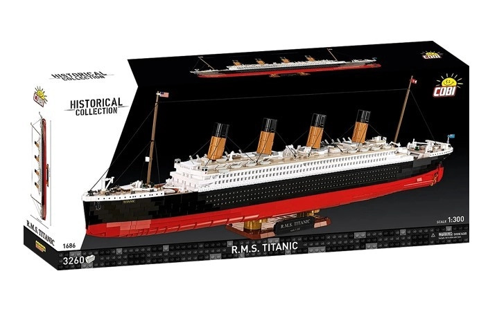 Stavebnice R.M.S TITANIC – detailní model lodi 1:300, 3260 dílků