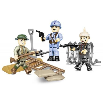 COBI 3 figurky s doplňky 1. světová válka, 30 k