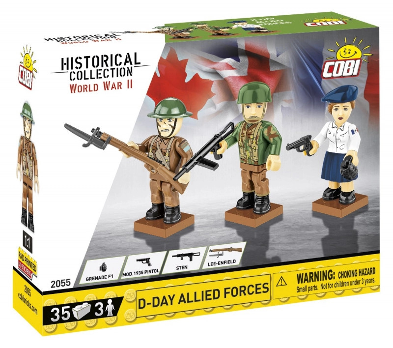 COBI 2055 Figurky vojáků Spojenecké síly Den D 1944