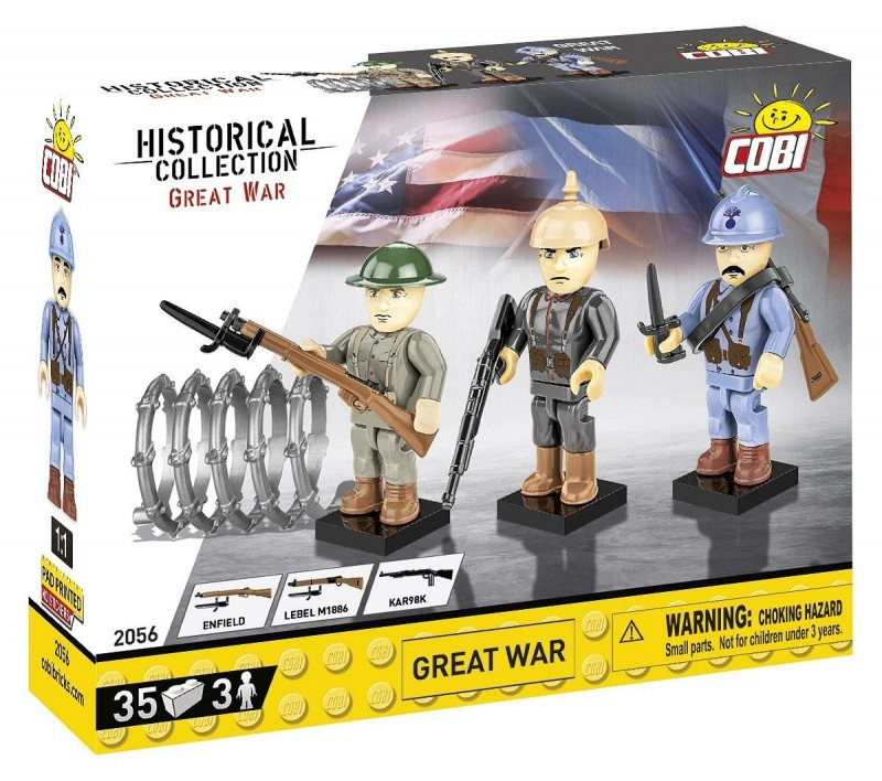 Cobi 2056 3 figurky s doplňky 1. světová válka