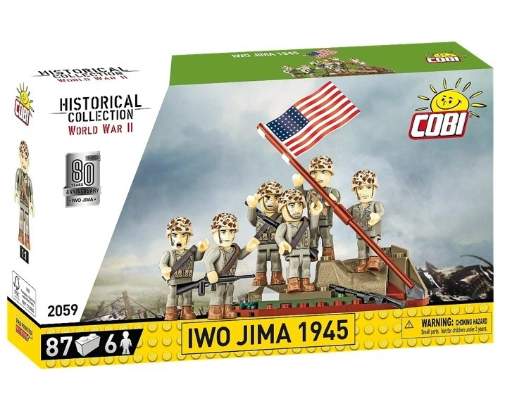 Kostky Raising the Flag on Iwo Jima 1945 - 87 dílků
