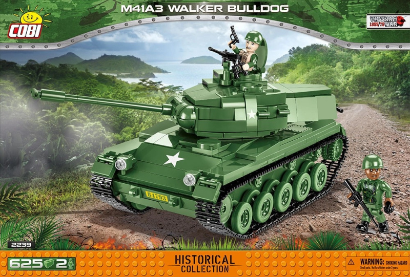 COBI 2239 Vietnam War M41A3 Walker Bulldog, 625 k, 2 F
