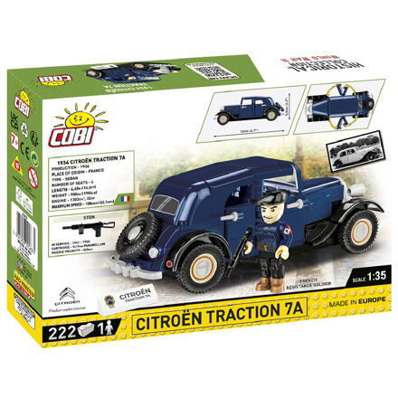 COBI 2263 1934 Citroën Traction 7A, 1:35, 222 k, 1 f