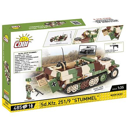 COBI 2283 II WW Sd. Kfz. 251/9 STUMMEL, 1:35, 485 k, 1 f