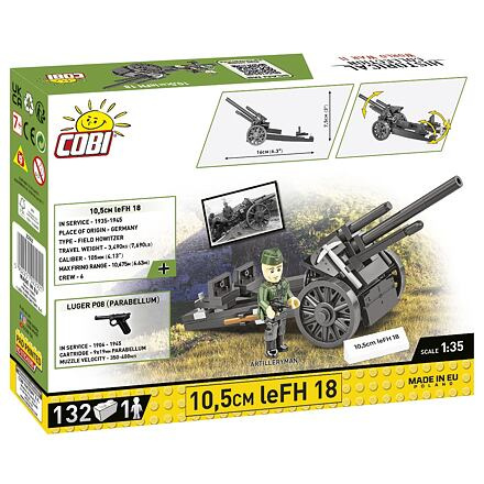 COBI 2292 II WW 10,5 cm LEFH 18, 1:35, 130 k, 1 f