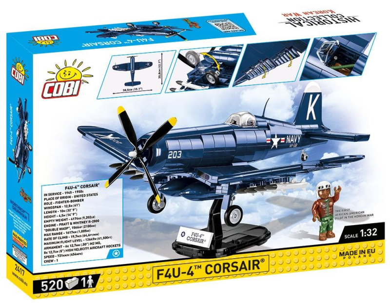 Cobi 2417 Stíhací letoun F4U-4 Corsair - Korean War