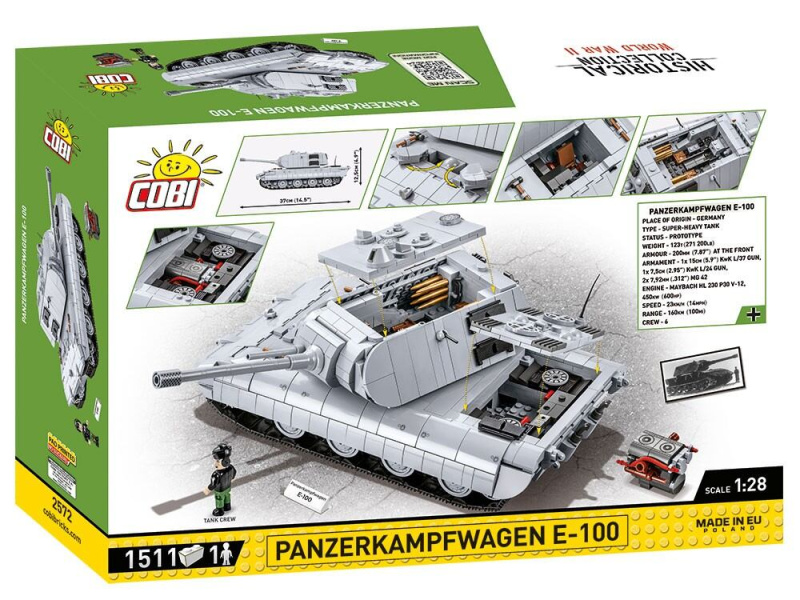 Cobi 2572 Německý tank Panzerkampfwagen E-100