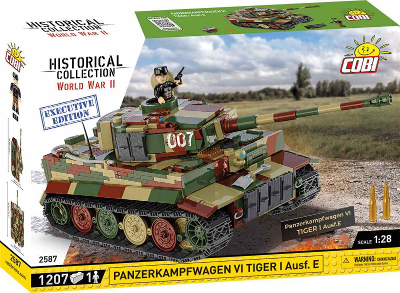 Cobi 2587 ii ww pzkpfw vi tiger i ausf. e, 1:28, 1207 k, 1 f, executive edition